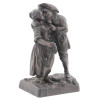 FRENCH BRONZE FIGURE OF LOVERS BY CHARLES LEBLANC PIC-0