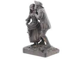 FRENCH BRONZE FIGURE OF LOVERS BY CHARLES LEBLANC