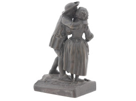 FRENCH BRONZE FIGURE OF LOVERS BY CHARLES LEBLANC