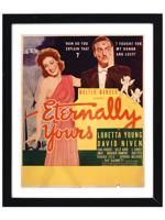 1939 NYWF ETERNALLY YOURS COLOR MOVIE POSTER