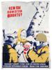 WWII RUSSIAN SOVIET PROPAGANDA POSTER BY SAKHAROV PIC-0