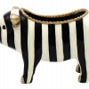 MACKENZIE-CHILDS COURTLY STRIPE RESIN PIG PLANTER PIC-2