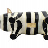 MACKENZIE-CHILDS COURTLY STRIPE RESIN PIG PLANTER PIC-6