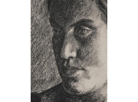 RUSSIAN CHARCOAL PAINTING BY ALEXANDR SAMOKHVALOV