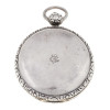 ANTIQUE ENGLISH SILVER DOUBLE HUNTER POCKET WATCH PIC-1