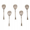 ENGLISH SILVER SALISBURY SEAL TOP SPOONS SET IOB PIC-2