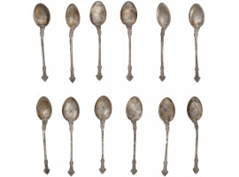 MIDCENT ARGENTINEAN STERLING SILVER TEASPOONS IOB
