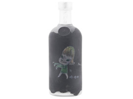 JAPANESE ART PAINTING ON BOTTLE BY YOSHIMOTO NARA