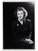 WWII GERMAN PHOTOGRAPH AND CALLING CARD EVA BRAUN