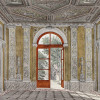 FRENCH ARCHITECTURAL INTERIOR COLORED ENGRAVINGS PIC-3