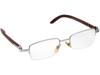 CARTIER HALF RIM PLATINUM GLASSES WITH CASE IOB PIC-1