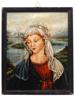 OIL PAINTING OF MADONNA AFTER FRANCESCO BOTTICINI PIC-0