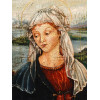 OIL PAINTING OF MADONNA AFTER FRANCESCO BOTTICINI PIC-1