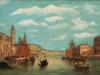 BRITISH VENICE OIL PAINTING BY ALFRED POLLENTINE PIC-1