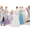 LOT OF EIGHT PORCELAIN FIGURES OF LADIES BY LENOX PIC-0