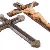 ANTIQUE AND VINTAGE CHRISTIAN CRUCIFIX CROSSES PIC-0