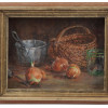 VINTAGE SIGNED OIL ON CANVAS STILL LIFE PAINTING PIC-0
