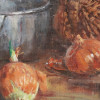 VINTAGE SIGNED OIL ON CANVAS STILL LIFE PAINTING PIC-2