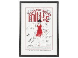 2002 MILLIE BROADWAY SHOW POSTER WITH AUTOGRAPHS