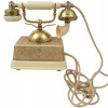 VINTAGE FRENCH BRASS ROTARY DIAL TELEPHONE PIC-2