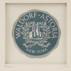 MID CENTURY WALDORF ASTORIA NEW YORK HOTEL LABEL PIC-1