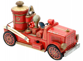 MID CEN JAPANESE TIN FIRE DEPART TRUCK TOY MODEL