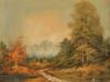 MID CENTURY AMERICAN LANDSCAPE PAINTING BY RUNA PIC-1