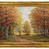 AMERICAN RURAL LANDSCAPE PAINTING BY JOHN DRAPP PIC-0