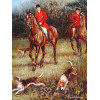 BRITISH HUNTING SCENE PAINTING BY PAUL JONES PIC-1