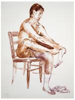 2000 AMERICAN NUDE MALE PAINTING BY GEORGE SPECK