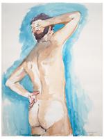 2000 AMERICAN NUDE MALE PAINTING BY GEORGE SPECK