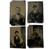 ANTIQUE VICTORIAN ERA MEMENTO PHOTOS TINTYPE PIC-0