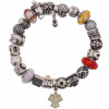 PANDORA BRACELET W SILVER AND GOLD BRAND CHARMS PIC-1