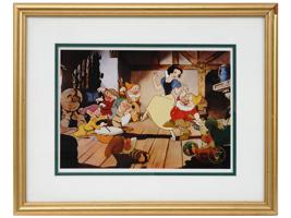 SNOW WHITE DISNEY COMMEMORATIVE LITHOGRAPH PRINT