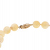 LONG NATURAL CORAL W GOLD CLASP BEADED NECKLACE PIC-2