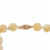 LONG NATURAL CORAL W GOLD CLASP BEADED NECKLACE PIC-3