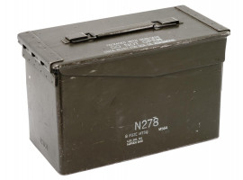 US VIETNAM ERA N278 MILITARY METAL FUSE AMMO BOX