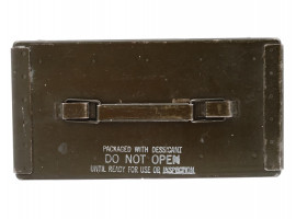 US VIETNAM ERA N278 MILITARY METAL FUSE AMMO BOX