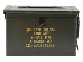 US VIETNAM ERA MILITARY METAL AMMO CONTAINER BOX