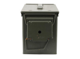 US VIETNAM ERA MILITARY METAL AMMO CONTAINER BOX