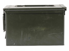 US VIETNAM ERA MILITARY METAL AMMO CONTAINER BOX