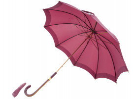 VINTAGE HERMES FUCHSIA SHADE STRAIGHT UMBRELLA