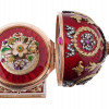 RUSSIAN 14K GOLD ENAMEL GEMSTONE EGG CASKET IOB PIC-6