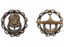 WWI RUSSIAN IMPERIAL DIVER AND SUBMARINER BADGES