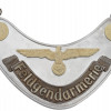 WWII NAZI GERMAN MILITARY FIELD POLICE GORGET PIC-2