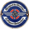 WWII GERMAN NSDAP AIR SPORTS ASSOCIATION SIGN PIC-0