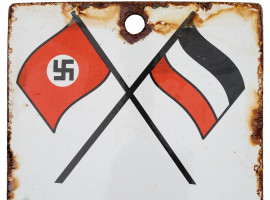 WWII NAZI GERMAN NSDAP PROPAGANDA STREET SIGN