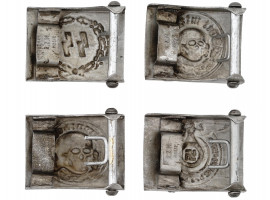 WWII NAZI GERMAN WAFFEN SS TOTENKOPF BELT BUCKLES