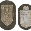 WWII GERMAN MILITARY CHOLM AND LAPLAND SHIELDS PIC-1