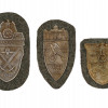 WORLD WAR II NAZI GERMAN MILITARY SHIELDS 3 PCS PIC-0